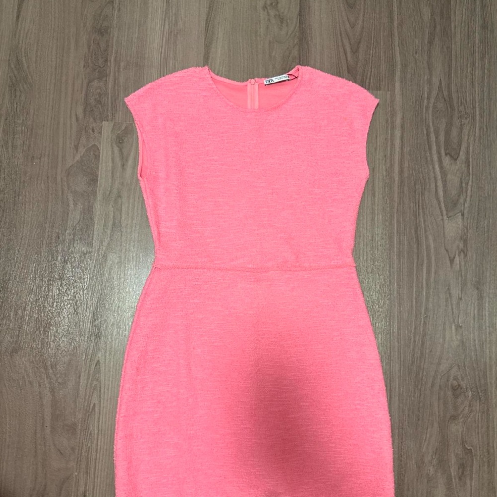 pink zara dress